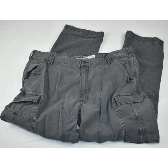 Carhartt Rugged Men's Cargo Pants 42X32 Gray Canvas Relaxed Fit Flex BN3574M - Picture 1 of 16